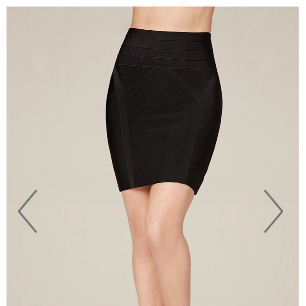 bebe high waisted bodycon skirt